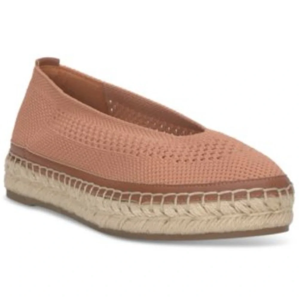 NWB Lucky Brand Women's Orena Knit Corange Espadrille Platform Flats Size 7